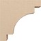 Ekena Millwork 4"W x 16"D x 16"H Thin Mediterranean Rough Cedar Woodgrain TimberThane Corbel, Primed Tan CORUR04X16X16MEDRCPR - alternate 6